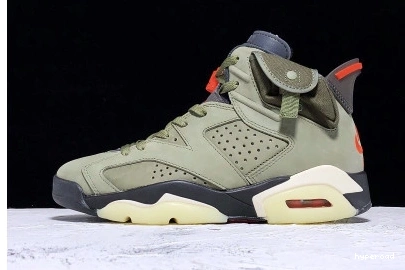 Hyperoad - TRAVIS SCOTT OLIVE MEDIUM JORDAN AIR 6 0929
